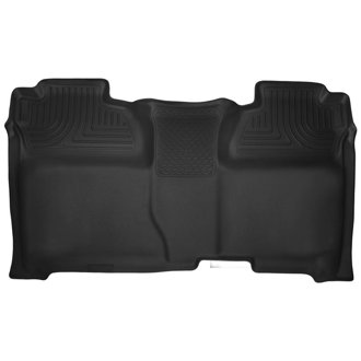 14-15 Chevy Silverado Crew Cab X-Act Contour Black 2nd Row Floor Liners