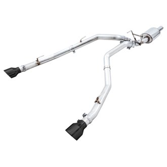 AWE 0FG Dual Rear Exit Catback for 4th Gen RAM 1500 5.7L (w/ bumper cutouts)