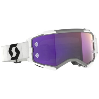 Goggle Fury White/Black - Purple Chrome Works