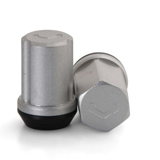 35mm Lug Nut - 14x1.5 - 19mm Hex - Cone Seat - Silver (Set of 20