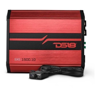 1-Channel SXE Amplifier Class D 500/1ohm 350/2ohm 200/4ohm Watts RMS- Red