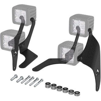 20-25 Jeep Wrangler JL A-Pillar Dual Led Cube Light Mount - Jl 392 / Jt Mojave
