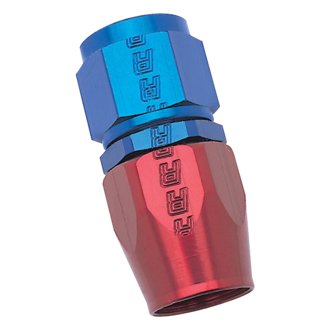 Performance -4 AN Red/Blue Straight Full Flow Hose End
