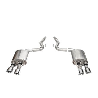 Corsa 24+ Ford Mustang Dark Horse 5.0L 3in Dual Rear Exit Axle-Back w/Twin 4.5in Polish Slash Tips