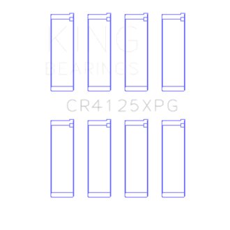 King Subaru EJ20/EJ22/EJ25 (Suites 52mm Journal Size) Tri-Metal Perf Rod Bearing Set - Size STDX