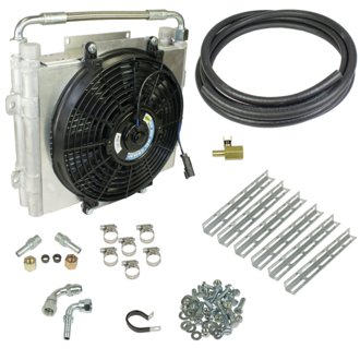 Xtrude Double Stacked Transmission Cooler Kit - Universal 5/8in Tubing