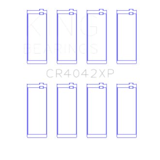 King BMW M40/M42/M43/M44 1.6L/1.8L/1.9L Connecting Rod Bearings (Set of 4) - Size +.026mm
