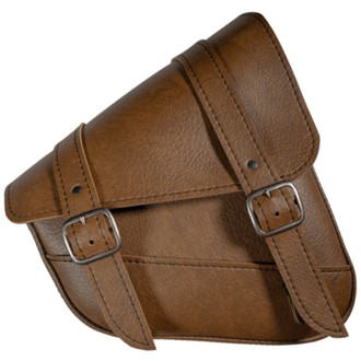 HD Sportsters,Custom Hard Tails Swingarm Bag Dual Shock(10.5inLx11.5inWx 4.5in H)-Brown