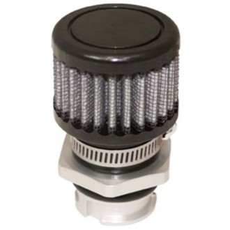 Gm Ls Valve Cover Breather Kit - Oem - Single Tab Oil Fill Hole - Black Finish