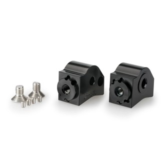 Adaptor Adjustable Passenger Footpeg Black