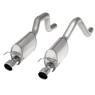 2006-13 Corvette C6ZO6/ZR1 3in Axle Back S-Tube Mufflers Dual 4in Rolled Edge Tips