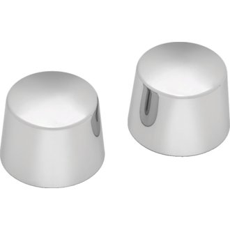 Front Axle Nut Caps Chrome