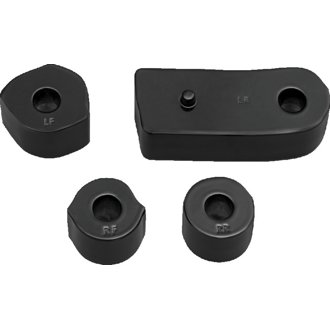 Driver Floorboard Spacers 18-Up Softail Models Gloss Black