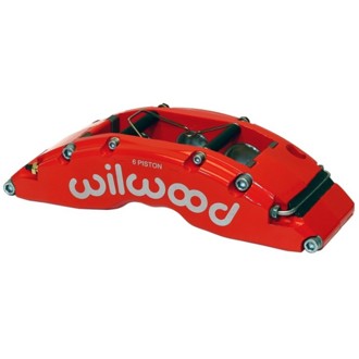 Wilwood Caliper-TC6R-Red 1.75/1.38/1.38in Pistons 1.38in Disc