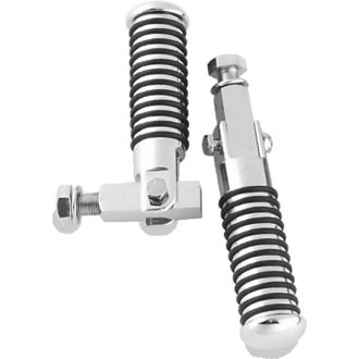 Bikers Choice 72-81 FX/XL 82-94 FXR 84-00 Softail Chrome Block Mount O-Ring Footpeg Kt 1/2-20 Thread