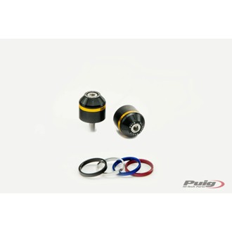 Short Bar End Weights With Rim Black