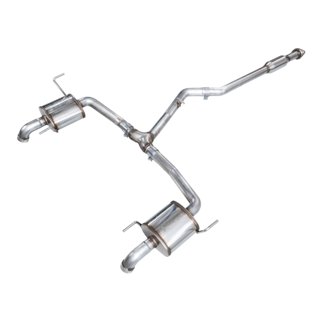 AWE 0FG Exhaust for Subaru Outback 2.4T - Dual BashGuards