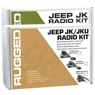 07-10 JK(2D) / 07-19 JKU(4D) 2-Way GMRS Radio Kit / 25 Watt - GMR25 Waterproof