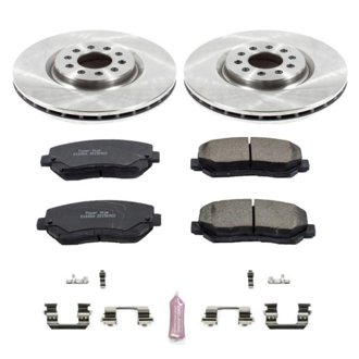 Oe Stock Replacement Low-Dust Ceramic Brake Pad And Rotor Kit