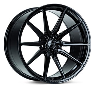 HF-3 22x9 / 5x108 / ET38 / Flat Face / 63.4 - Gloss Black Wheel