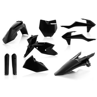 16-18 KTM 125-450 SX/ SX-F/ XC-F /XC Full Plastic Kit - Black