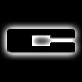 Universal Illuminated Led Letter Badges - Matte Black Surface Finish - C