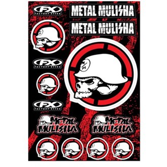 FX 2015 SPONSOR/LOGO STICKER SHEETS METAL MULISHA