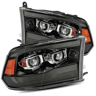 09-18 Dodge Ram 1500HD PRO-Series Proj Headlights Plank Style Black w/Seq Signal/Smoked DRL