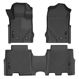 2021 Ford Bronco 4 Door Weatherbeater Front & 2nd Seat Floor Liners - Black