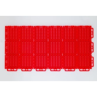 PROTECH FLOORING - SMOOTH - 8 PC. - RED