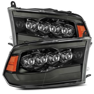 09-18 Dodge Ram 1500HD NOVA LED Projector Headlights Plank Style Design Alpha Black w/DRL