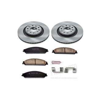 Oe Stock Replacement Low-Dust Ceramic Brake Pad And Rotor Kit