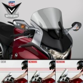 10-13 Honda VRF1200 V Stream/ Wave Low Windshield-Tinted