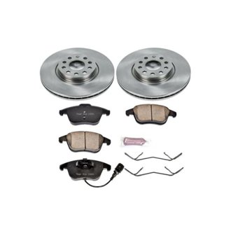 Oe Stock Replacement Low-Dust Ceramic Brake Pad And Rotor Kit