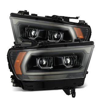 19-22 Ram 1500 LUXX LED Projector Headlights Alpha Black