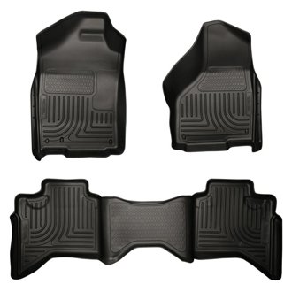 03-08 Dodge Ram 1500/2500/3500 Quad Cab WeatherBeater Combo Black Floor Liners