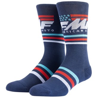 American Moto Sock Navy One Size