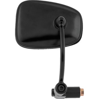 Semi-Retractable Barend Mirrors 7/8in & 1in Bars - Each - Black
