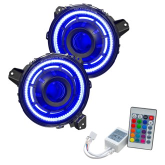 Oculus Colorshift Bi-Led Projector Headlights For Wrangler Jl/Gladiator