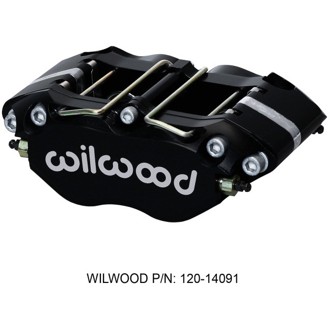 Wilwood Caliper-GN6R-L/H-Black Ano (.80 Thk Pad) 1.75/1.38/1.38in Pistons 1.38in Disc