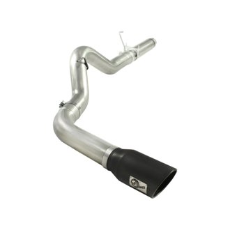 ATLAS 5 IN Aluminized Steel DPF-Back Exhaust System w/Black Tip