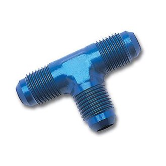 Performance -10 AN Flare Tee Fitting (Blue