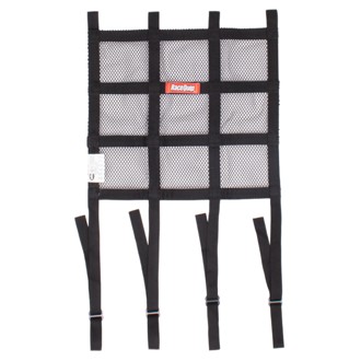 Hybrid Mesh/Ribbon Window Net W/ Mounting Straps