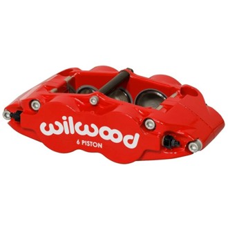Wilwood Caliper Forged Narrow Superlite L/H FNSL6R-DS Dust Seal 1.62/1.12 1.10in Rotor Width - Red