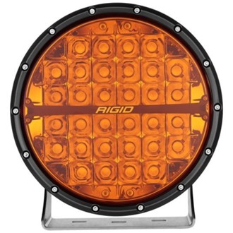 360-SERIES 9" OFF-ROAD LAMP, SPOT BEAM, AMBER LENS, SINGLE