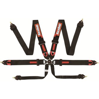 Black FIA CAMLOCK 6pt Pull Down Lap