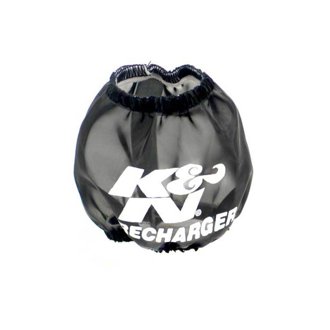 Universal PreCharger Round Tapered Air Filter Wrap Black 3in Base ID x 2in Top ID x 3in H