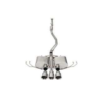 Corsa 2017-2021 Honda Civic Type R 3in Cat Back Exhaust - Polished Pro-Series Tri 4.5in Tip (Xtreme)