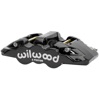 Wilwood Caliper - Aero6-DS Forged Six-Piston Caliper - 6.52in Piston 1.25in Rotor - Black