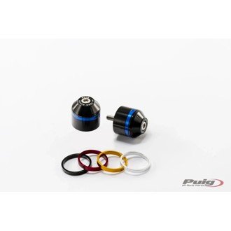 Short Bar End Weights With Rim Black